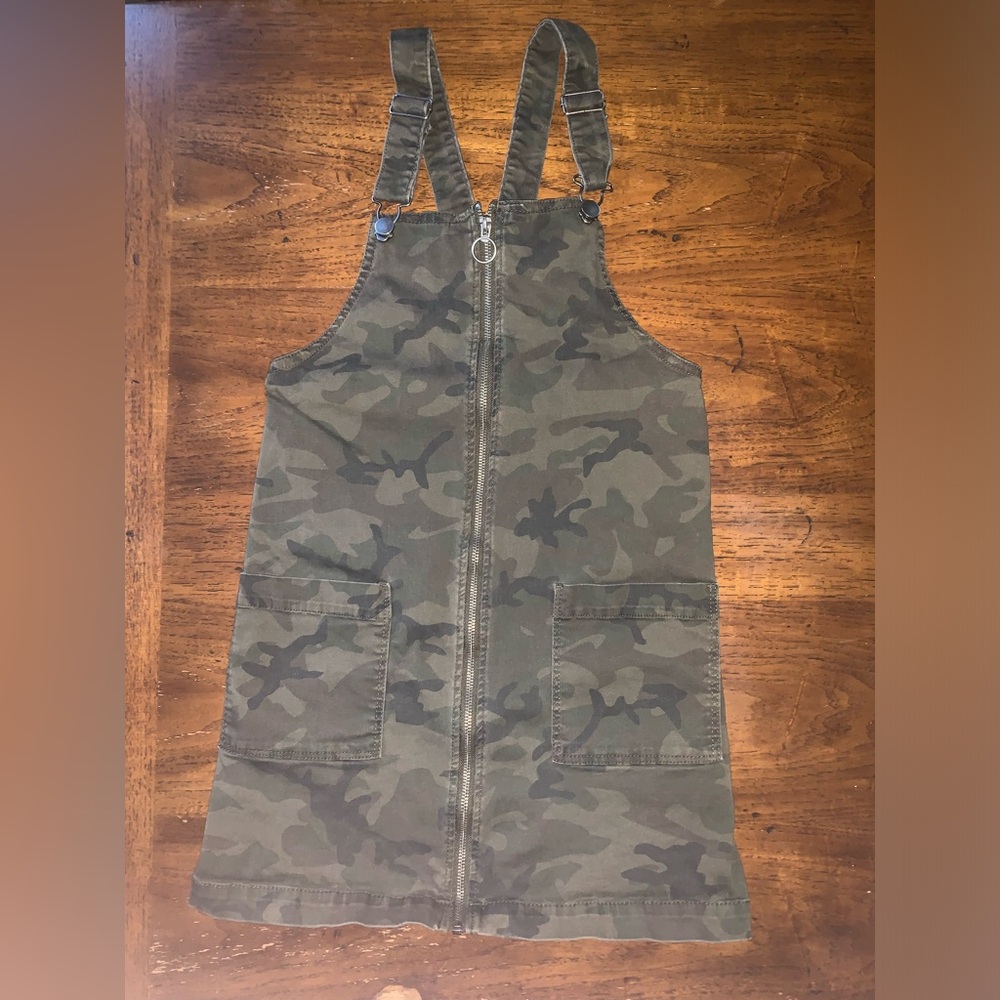 Camo overall dress